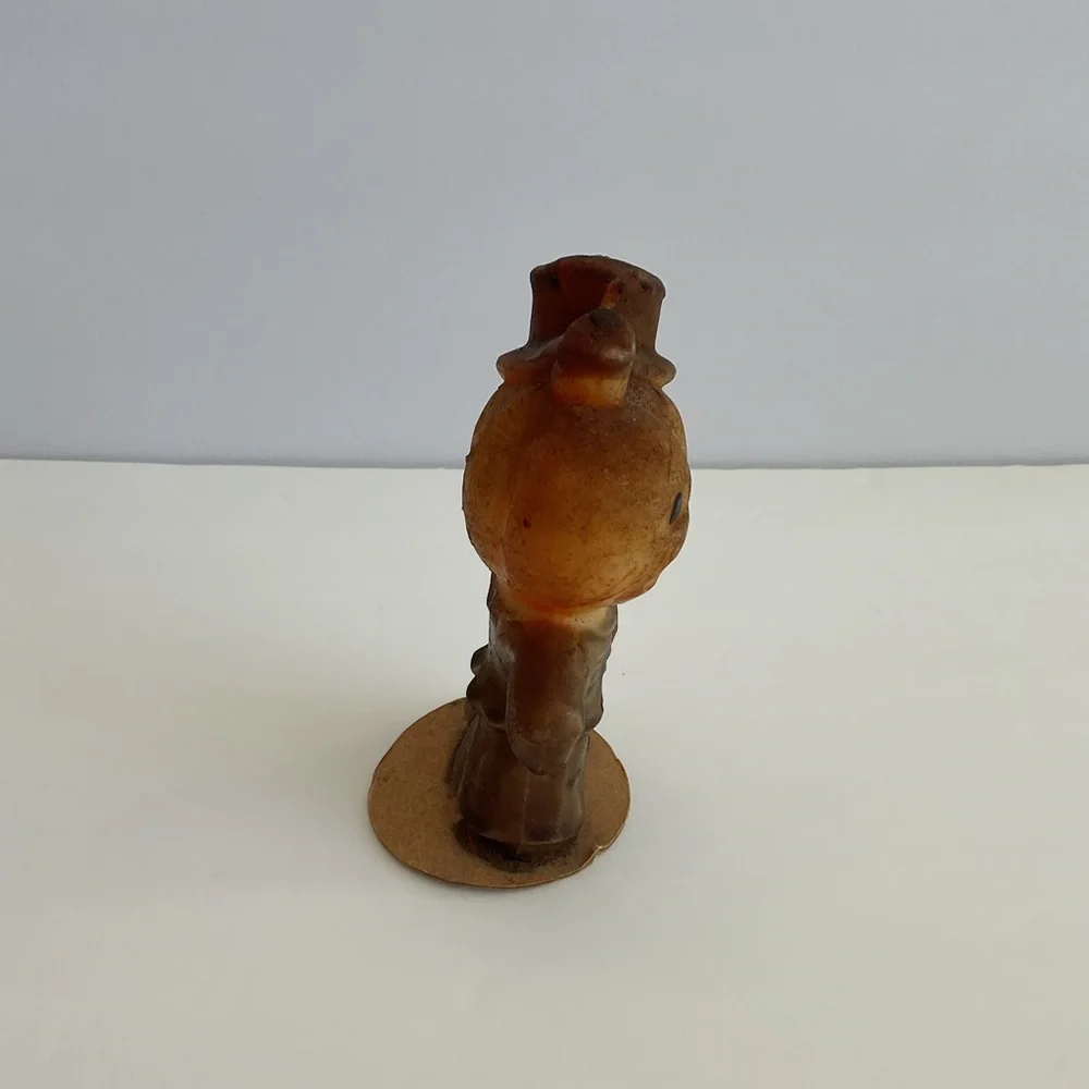Vintage Gurley Scarecrow Pumpkin Candle